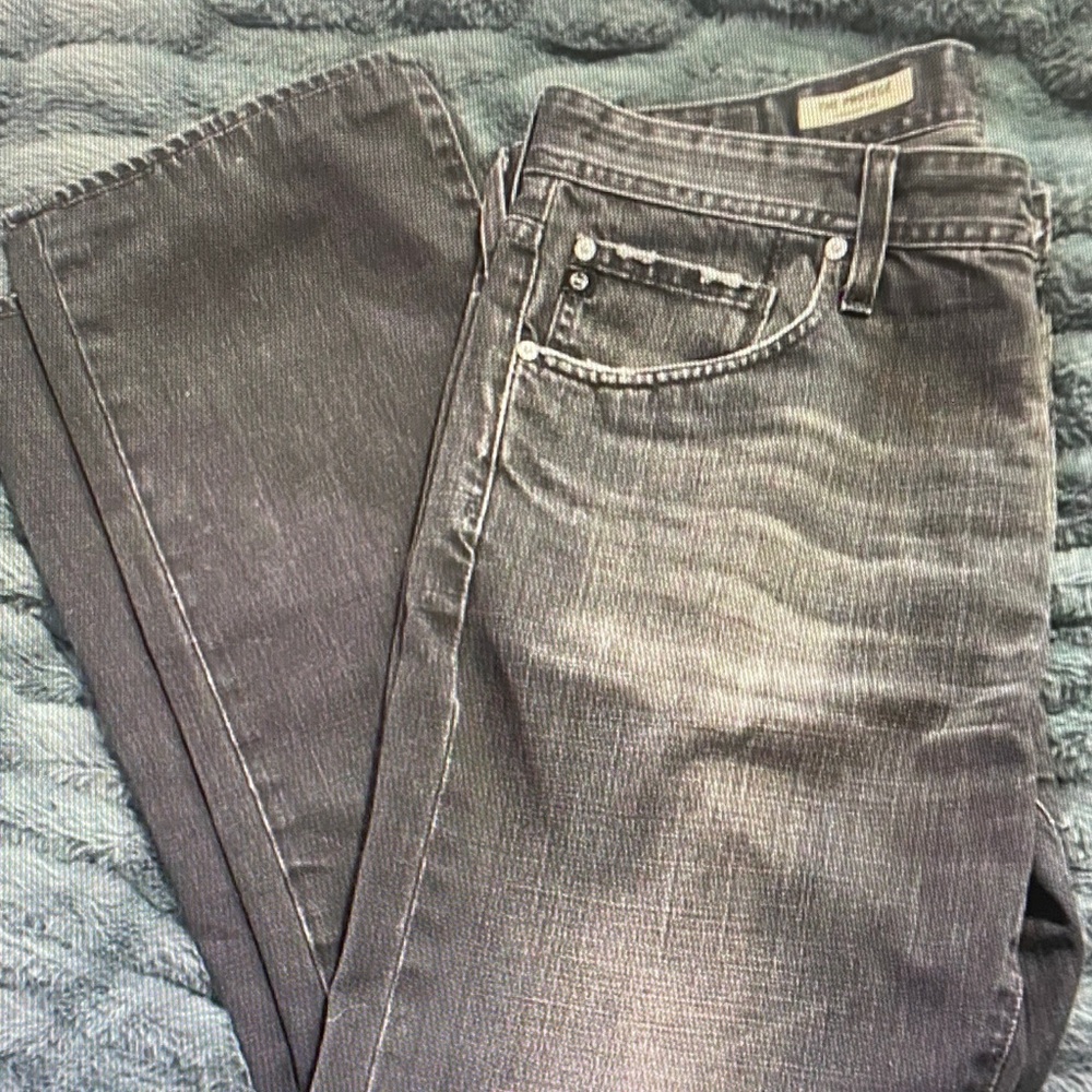 AG Adriano Goldschmied Men's Straight Jeans - Charcoal